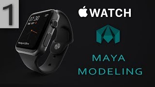 Apple Watch  Autodesk Maya 3D Modeling  Part 13 [upl. by Lonier]