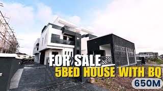 Massive Newly Built 5 Bedroom House With BQ In Royal Garden Estate  N650M [upl. by Bortz]