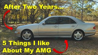 Five things I like about my W210 E55 AMG After Two Years Of Ownership [upl. by Eeralih]