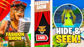 🔴FORTNITE CUSTOMS FASHION SHOWS AND MORE [upl. by Nyrrek]