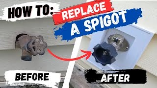 How To Replace An Outdoor Spigot  Frost Free [upl. by Vaientina]