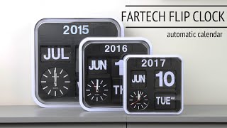 FLIP CLOCK CALENDAR Wall Clock  Fartech  First Setup [upl. by Alleusnoc]