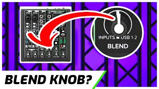 What Does The Blend Knob Do  Mackie Audio Mixer [upl. by Aitahs]