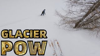 Skiing powder at Kitzsteinhorn in complete whiteout [upl. by Rowell]