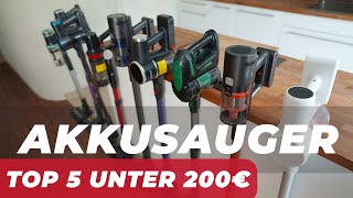 AKKUSAUGER unter 200€ im TEST 2023 SKANDAL aufgedeckt  TOP 5 beste Akkustaubsauger [upl. by Anolla]