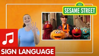 Sesame Street Feist 1 2 3 4 in American Sign Language ASL [upl. by Cynarra]