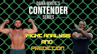 Contender Series Rizvan Kuniev vs Hugo Cunha Fight Analysis amp Prediction Week 2 [upl. by Dorine]