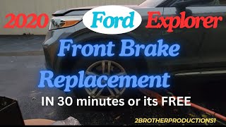 2020 Ford Explorer brakes remove and replace [upl. by Peltier]