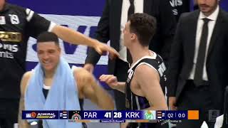 AdmiralBet ABA League 202425 highlights Round 6 Partizan Mozzart Bet – Krka 26102024 [upl. by Goldy]