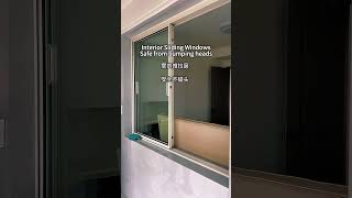 Interior sliding windows safety without touching the head aluminumwindows homedecor [upl. by Raval]