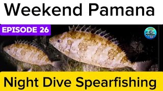 EP26 Weekend Pamana Night Dive Spearfishing kunti lang pero malapad [upl. by Idolem32]