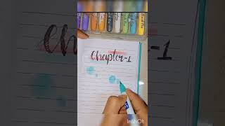 CHAPTER HEADINGS✨🎀🌺schoolprojectyoutube ytshortsjournal [upl. by Rem396]