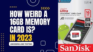 SanDisk 16GB microSD Memory Card unboxing Worth in 2023 ReadWrite Speed Test on Galaxy Phone [upl. by Iver]