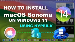 How to install macOS on windows 11 using Hyperv [upl. by Walliw330]