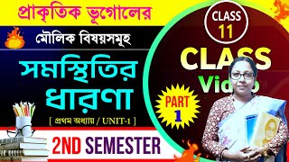 Class 11 Geography 2nd Semester Lesson 1📌সমস্থিতির ধারণা PART 1📌 Class XI Geography Chapter1 WBCHSE [upl. by Llevram240]