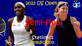 Coco Gauff vs Karolína Muchová  2023 US Open Semifinal Match Preview [upl. by Sitoel66]