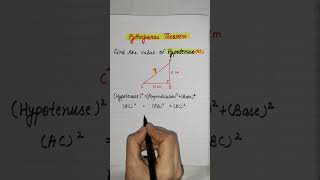 Pythagorean Theorem Tips amp Tricks hypotenuselength maths shorts shortvideo [upl. by Dnomde62]