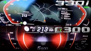 Mercedes C300 W206 vs BMW 330i G20  100200kmh amp 0100kmh [upl. by Melbourne]