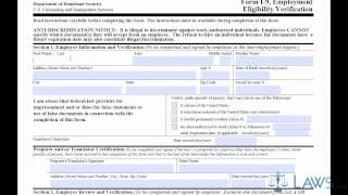 Learn How to Fill the I9 Form [upl. by Eirised]