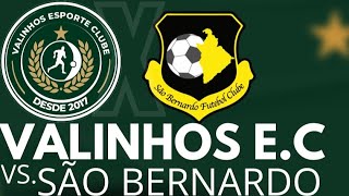 VALINHOS EC X SÃO BERNARDO  SUB 11 E 12  CAMPEONATO PAULISTA [upl. by Aneladgam]