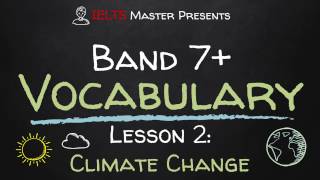 IELTS Band 7 Vocabulary Lesson 2 Climate Change [upl. by Ronoh]