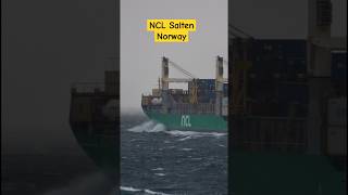 Norwegian Seas Rage Container Ship Navigated Rough Waters in Norway  August 2024  SHORTS [upl. by Hollinger]