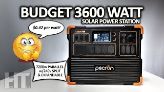 Pecron E3600LFP 3600w BUDGET Power Station Solar Generator [upl. by Mcclish]