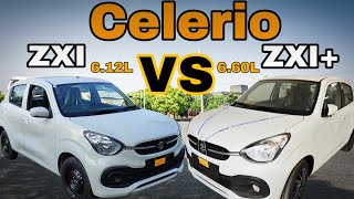 Maruti Celerio ZXI Vs ZXI Plus 60k 2024 Full details Comparison  Auto Driven [upl. by Ifill]