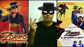 🦊⚫ Tutti gli ZORRO 10 ⚫🦊 in Film Cartoni Animati Serie TV 2010  2019 📽 [upl. by Belier]