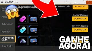 COMO GANHAR 9999 DIAMANTES GRÃTIS NO FREE FIRE EVENTO DE NATAL CONVIDE DE VOLTA [upl. by Laidlaw761]