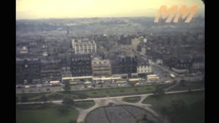 Edinburgh Scotland sightseeing tour 1966 old cine film 336 [upl. by Lovett]