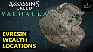 Evresin Wealth AC Valhalla Locations  Gear Ability Books Ingots  Siege of Paris DLC Collectibles [upl. by Weyermann]