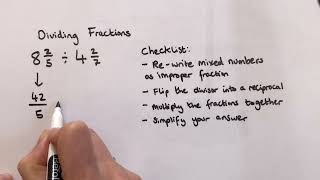 How to Divide Fractions ages 12 [upl. by Rosaleen]