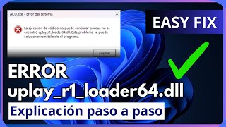 SOLUCION El programa no puede iniciarse porque falta uplayr1loader64dll en el equipo [upl. by Jemy609]