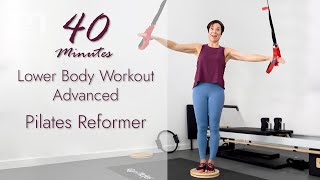 Pilates Reformer Lower Body Advanced Workout [upl. by Koerlin18]