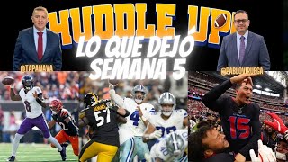 HuddleUP Lo que dejó la Semana 5 NFL TapaNava amp PabloViruega [upl. by Jamel]