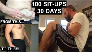 100 Sit Ups A Day for 30 Days [upl. by Htebasile]