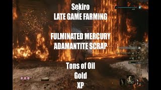 Backstab Only Farming Mercury and Adamantite Route for Sekiro Late Game Only [upl. by Arva]