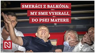 Bujará oslava Fica a Smerákov na balkóne centrály My sme vyhrali do psej matere [upl. by Anade]