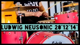 Ludwig Neusonic Drumset 20“12“14“ in Coral Red [upl. by Lacy]