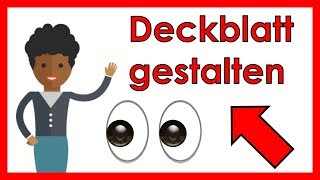 Deckblatt gestalten  So wird deine Hausarbeit zum echten Hingucker 👀 [upl. by Oribelle]