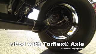 Forest River rPod Travel Trailer Demonstration with the Dexter Torflex© Torsion Axle Advantage [upl. by Leilamag328]