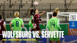 HIGHLIGHTS  Wolfsburg vs Servette  UEFA Womens Champions League 202122 [upl. by Calle451]