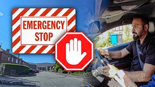 How to do an emergency stopping  UK driving lesson  Urdu amp Hindi [upl. by Miles]