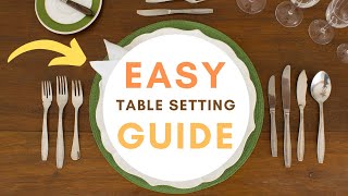 How to Set a Dinner Table with Cutlery FULL TUTORIAL [upl. by Halyk]