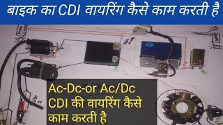 motorcycle CDI unit wiring diagramबाइक का cdi वायरिंग [upl. by Hailed782]