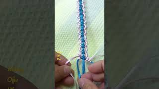 🔥Combination of Larks Head Knot and Square Knot Macrame Bracelet shortvideo turorial18 [upl. by Devland]