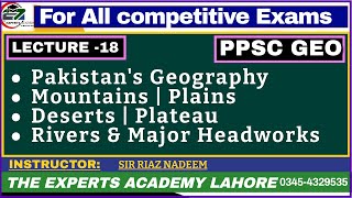 Pakistan Geography  Mountains  Deserts  Plateau  Revisers and Headworks [upl. by Claudetta736]