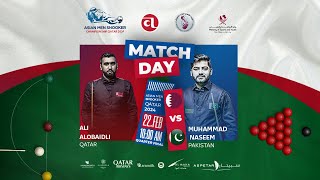 ACBS  ASIAN MEN SNOOKER CHAMPIONSHIP  QATAR 2024 QUARTER FINAL [upl. by Sutsuj]