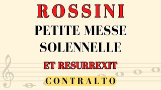 Rossini  Et Resurrexit Petite Messe  Contralto Enfatizzato [upl. by Igenia]